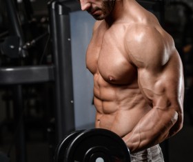 Muscle Fitness man Stock Photo 04