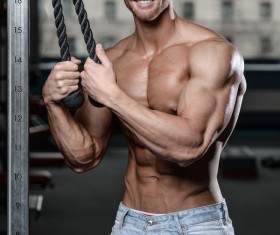 Muscle Fitness man Stock Photo 05