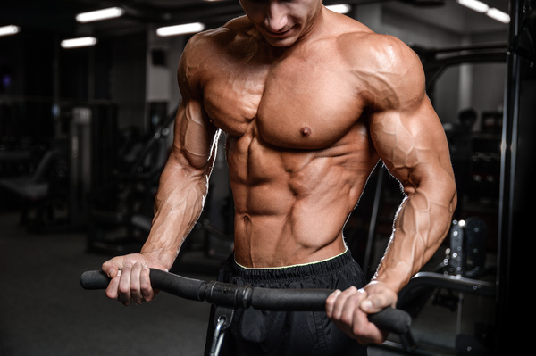 Muscle Fitness man Stock Photo 07