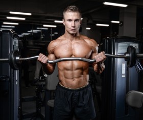 Muscle Fitness man Stock Photo 08