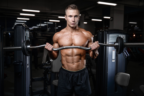 Muscle Fitness man Stock Photo 08