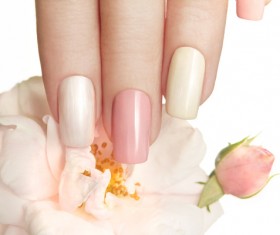 Nail polish glue nail art Stock Photo