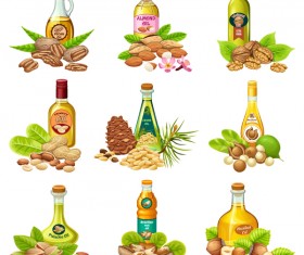 Nut oil vector material