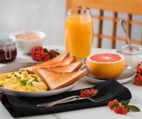 Nutrition with a reasonable breakfast Stock Photo 02