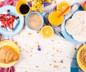 Nutrition with a reasonable breakfast Stock Photo 04