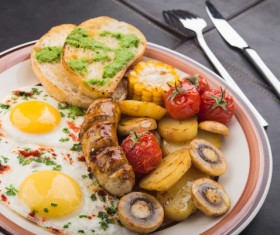 Nutrition with a reasonable breakfast Stock Photo 05