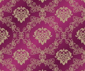 Ornage ornament damask pattern seamless vector 01