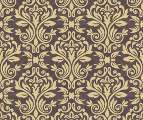 Ornage ornament damask pattern seamless vector 04