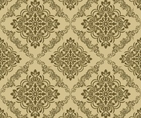 Ornage ornament damask pattern seamless vector 09