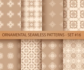Ornament seamless pattern vector set