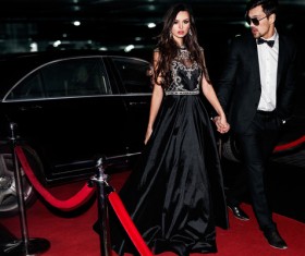 People on the red carpet Stock Photo 01