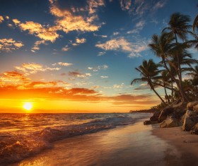 Photograph beautiful sunset Stock Photo 05