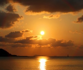 Photograph beautiful sunset Stock Photo 06