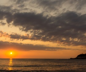 Photograph beautiful sunset Stock Photo 09