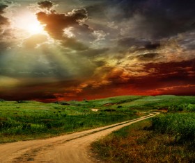 Photograph beautiful sunset Stock Photo 14