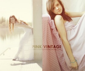 Pink Vintage Photoshop Action
