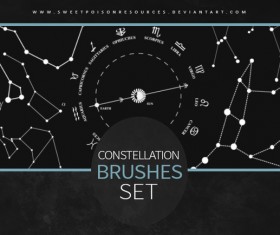 Points Lines Photoshop Brushes set