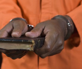 Prisoner sworn Stock Photo