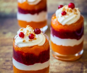 Pumpkin dessert Stock Photo 02