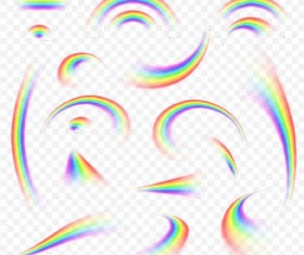 Rainbow effect vector illustration 03