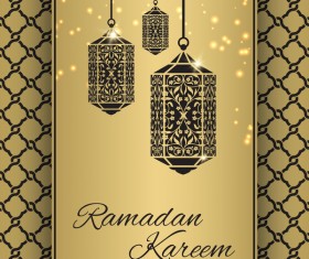 Ramadan Kareem ornate background vector