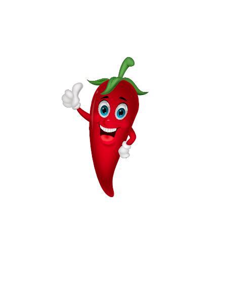 Red cartoon pepper vector