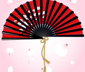 Red pan with pink background vector