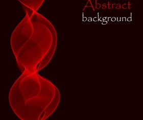 Red wave effect background illustration vector
