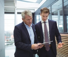 Reporting business Stock Photo