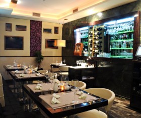 Restaurant interior decoration Stock Photo 03