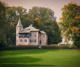 Rural Luxury Villa Stock Photo