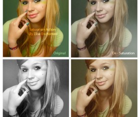 Saturation Photoshop Action