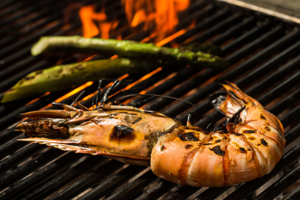 Seafood grill Stock Photo 01