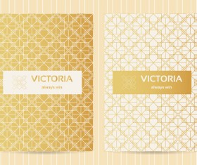 Seamless golden pattern vector designs 03