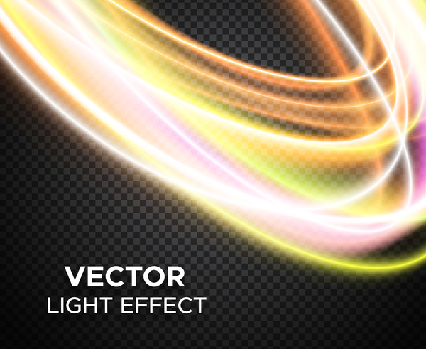 Shining light effect background illustration vector 01