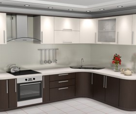 Simple Open kitchen Stock Photo 01