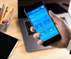 Smartphone payment Stock Photo 01