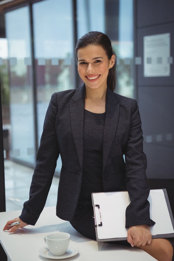 Smiling business lady Stock Photo free download