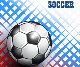 Soccer with sport background vector