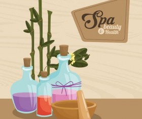 Spa beauty health design vector material 03