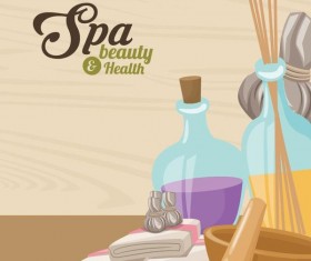 Spa beauty health design vector material 04