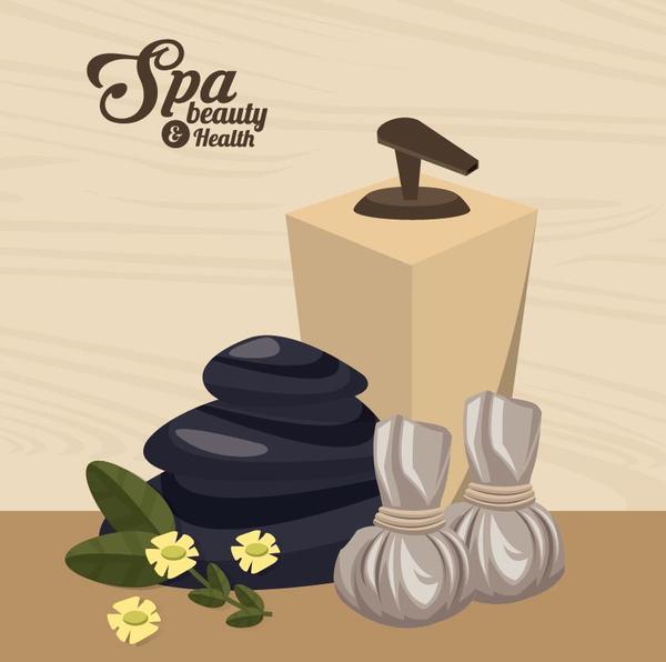 Spa beauty health design vector material 05