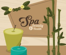Spa beauty health design vector material 10