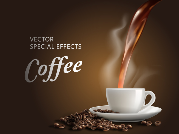 Spcial effects coffee vector material 01