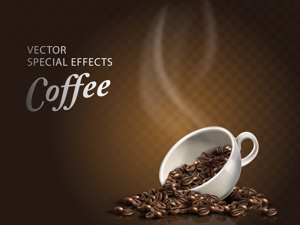 Spcial effects coffee vector material 04