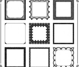 Ornate decor background with retro frame vectors 06 free download