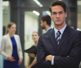 Stern men Stock Photo