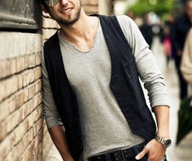 Street style men Stock Photo 01