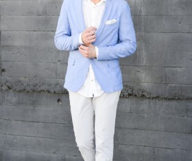 Street style men Stock Photo 04