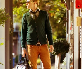Street style men Stock Photo 06